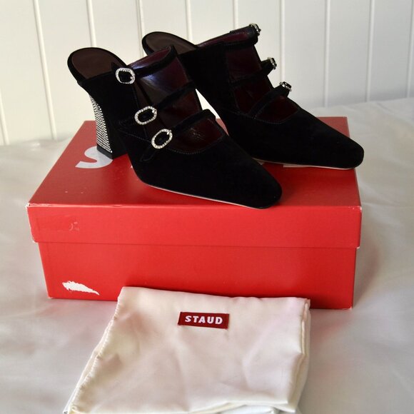STAUD NADINE VELVET HEEL- NEW IN A BOX Size Euro 39 - Picture 3 of 13